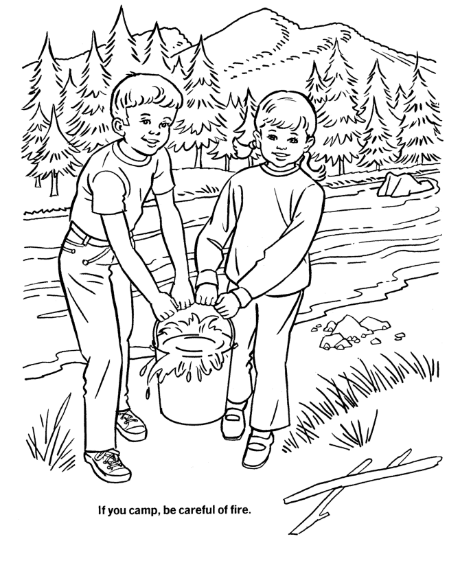 Put Out Your Fire Coloring Pages