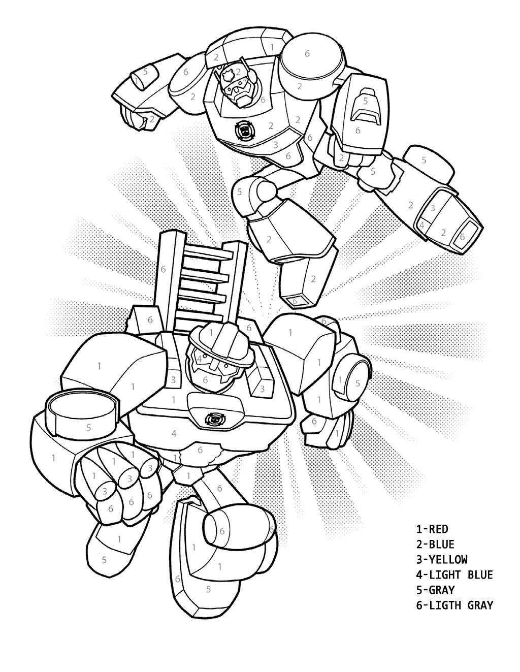 Rescue Bots Coloring Pages.