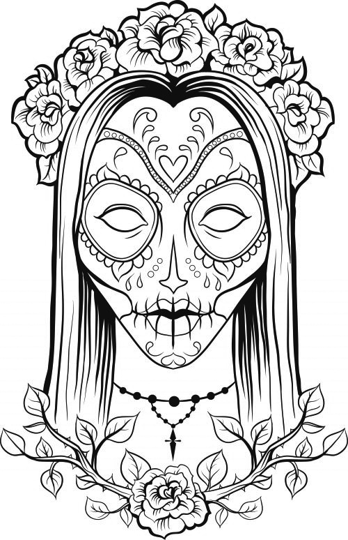 Download Skull Coloring Pages for Adults - Best Coloring Pages For Kids