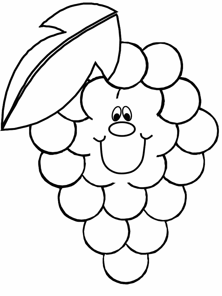 Grapes Coloring Pages - Best Coloring Pages For Kids
