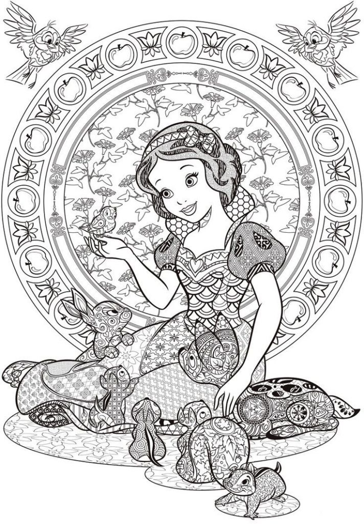 Snow White Disney Coloring Pages for Adults