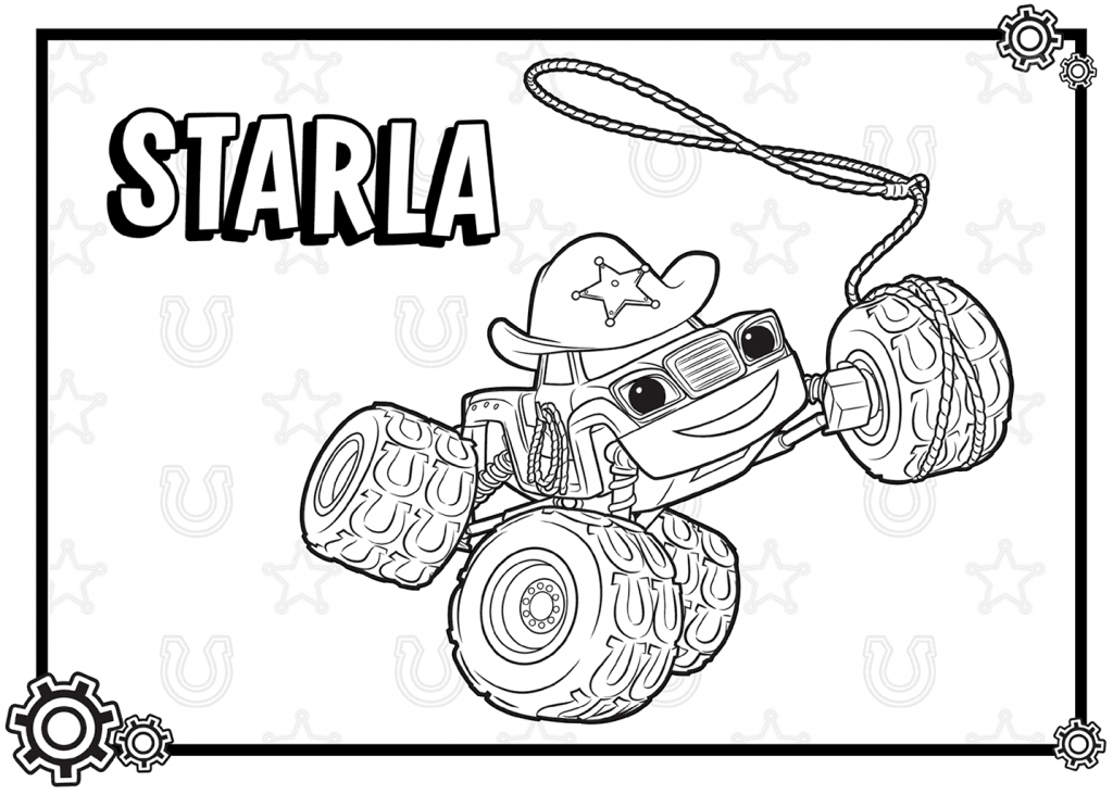 Starla Blaze and the Monster Machines Coloring Pages