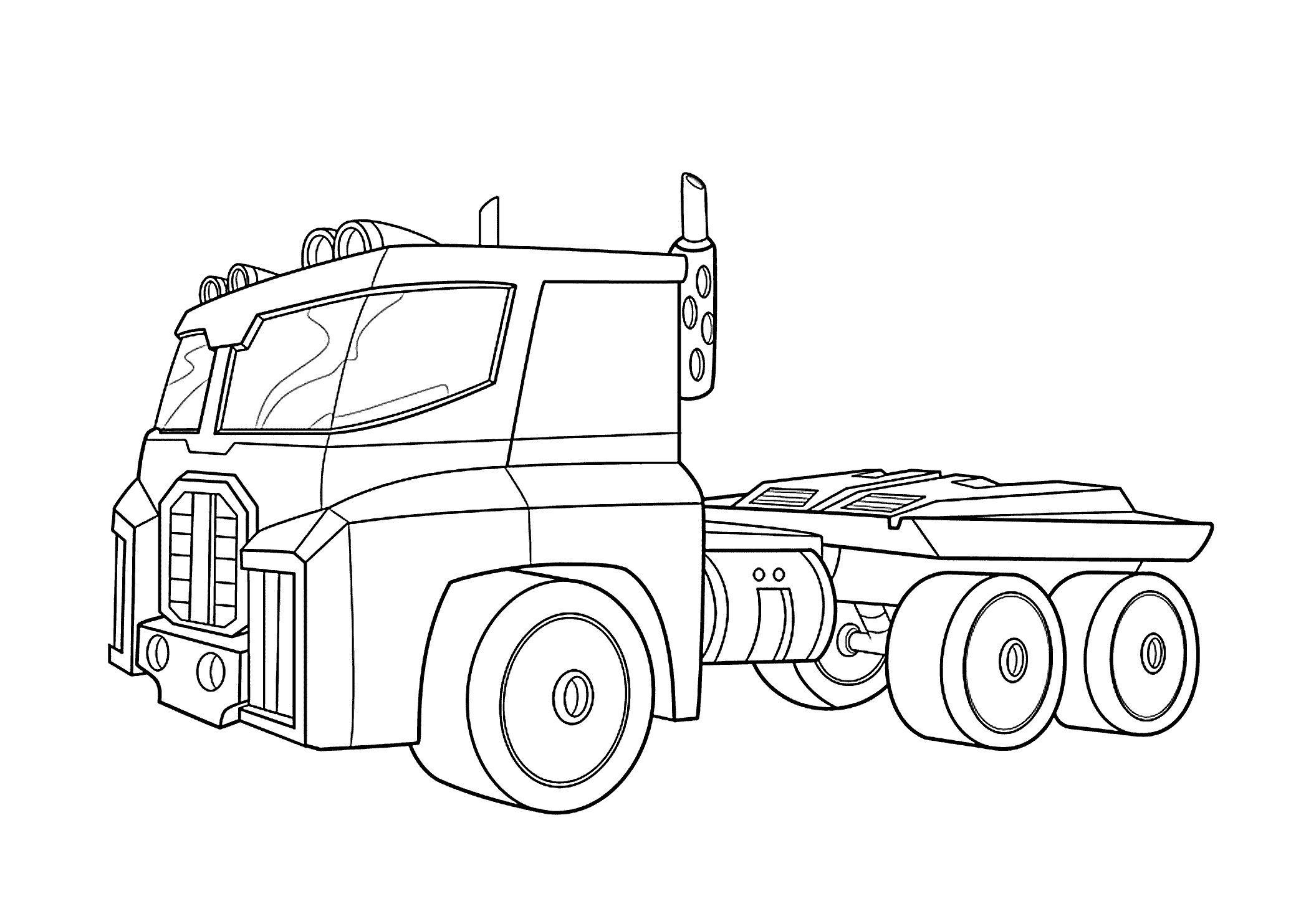 65 Transformer Car Coloring Pages Pictures