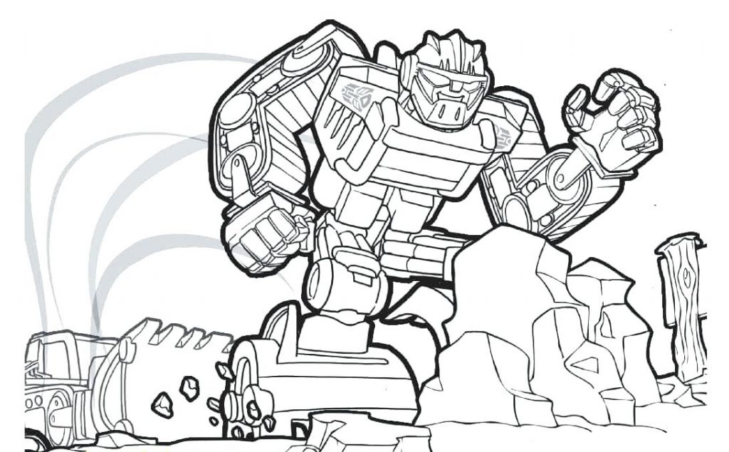 Transformers Rescue Bots Coloring Sheet