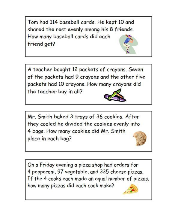  Word Problems For 3rd Graders