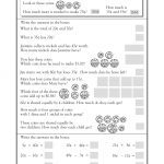 3rd Grade Math Word Problems Money