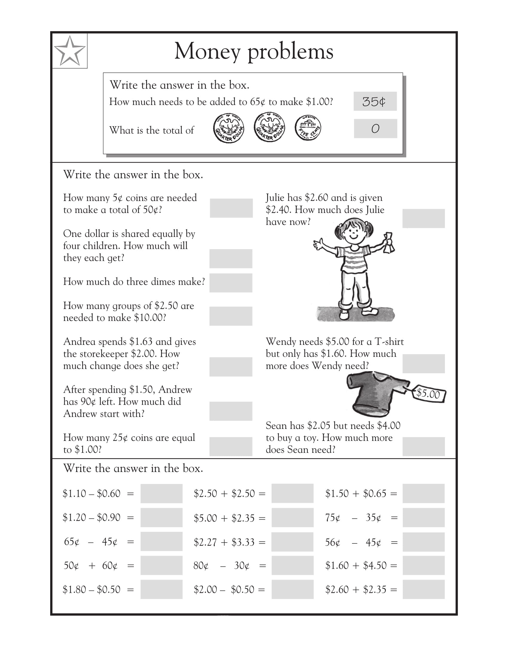 math worksheets word problems grade 3