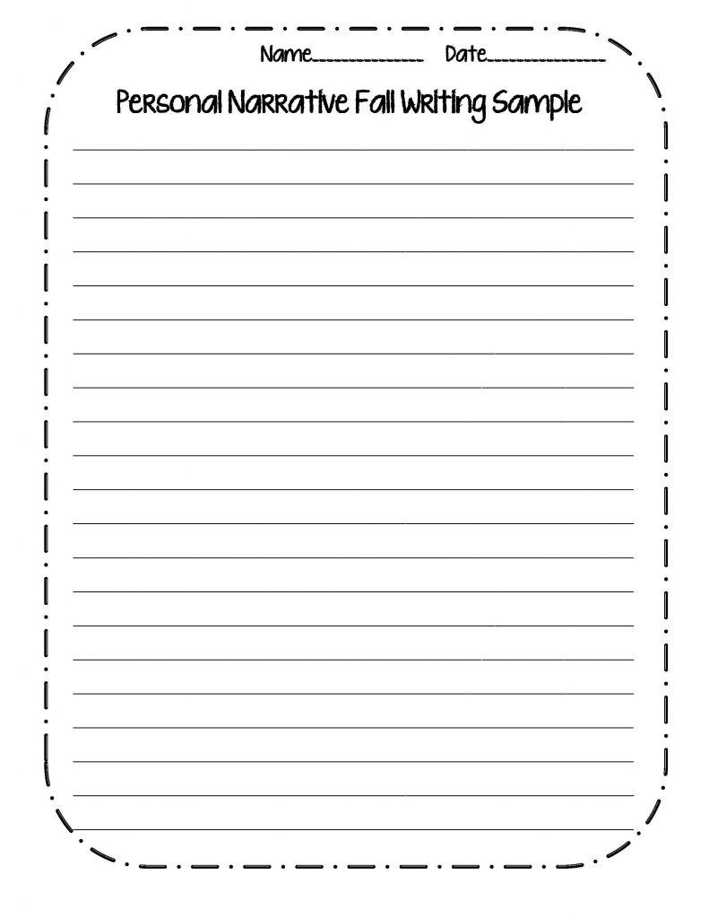 3rd Grade Narrative Writing Worksheet