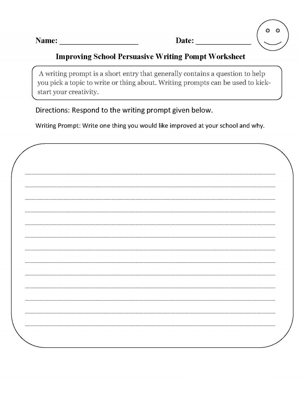 Printable 3rd Grade Writing Worksheets