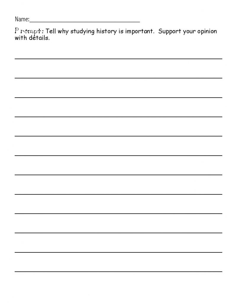 3rd Grade Writing Worksheet