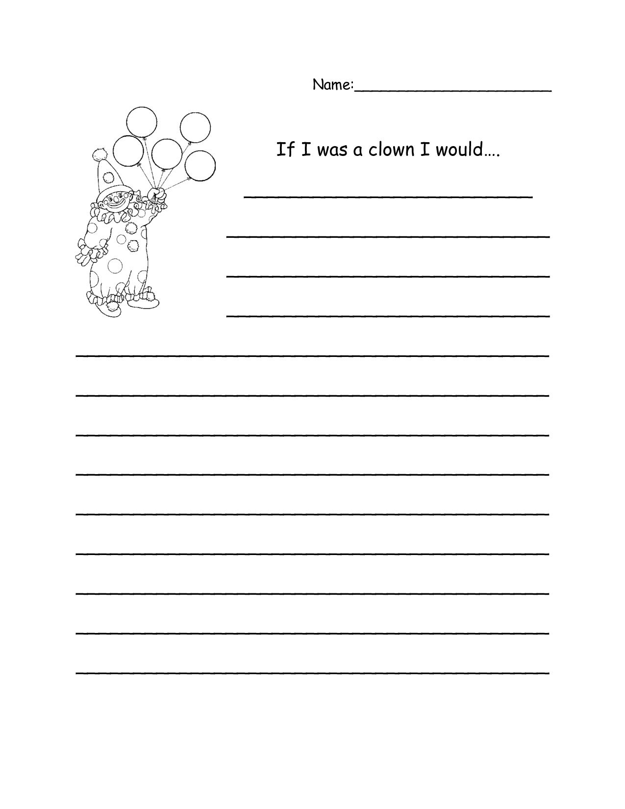 writing worksheets grade 3