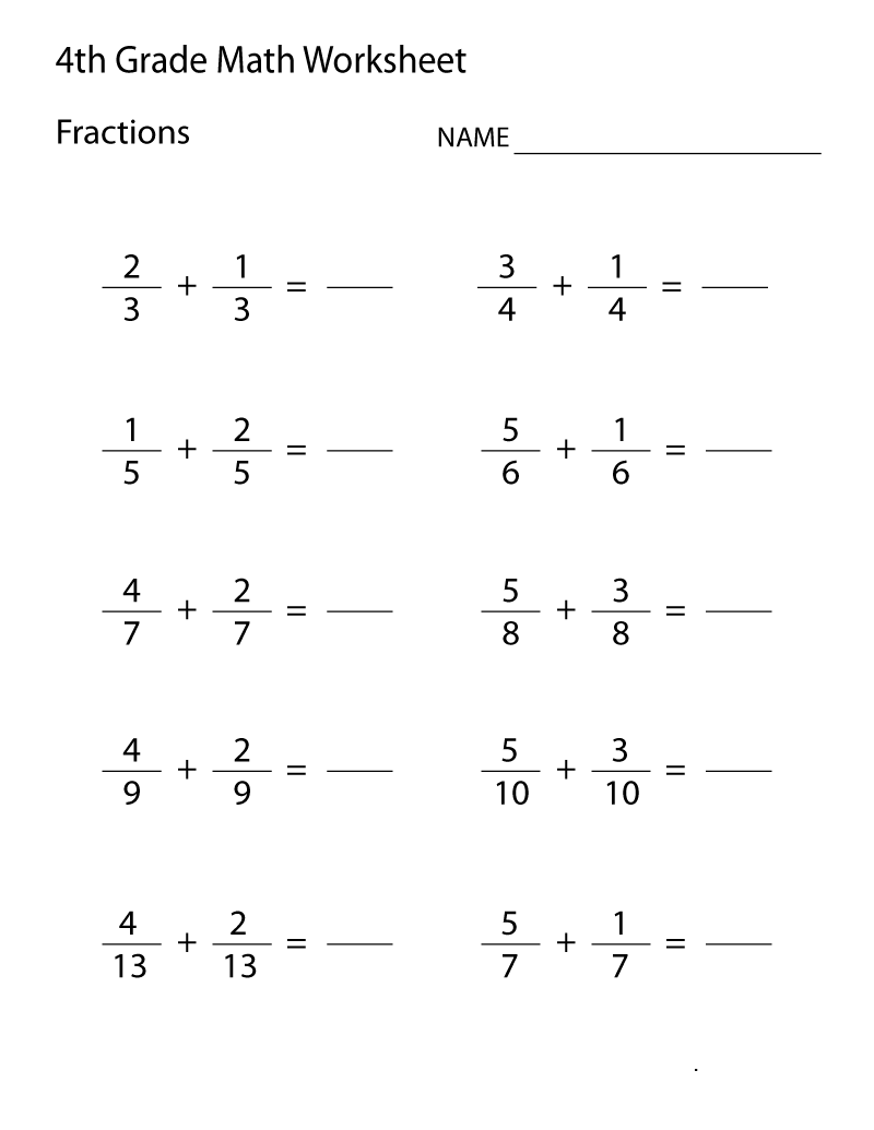 grade 4 math lessons worksheets