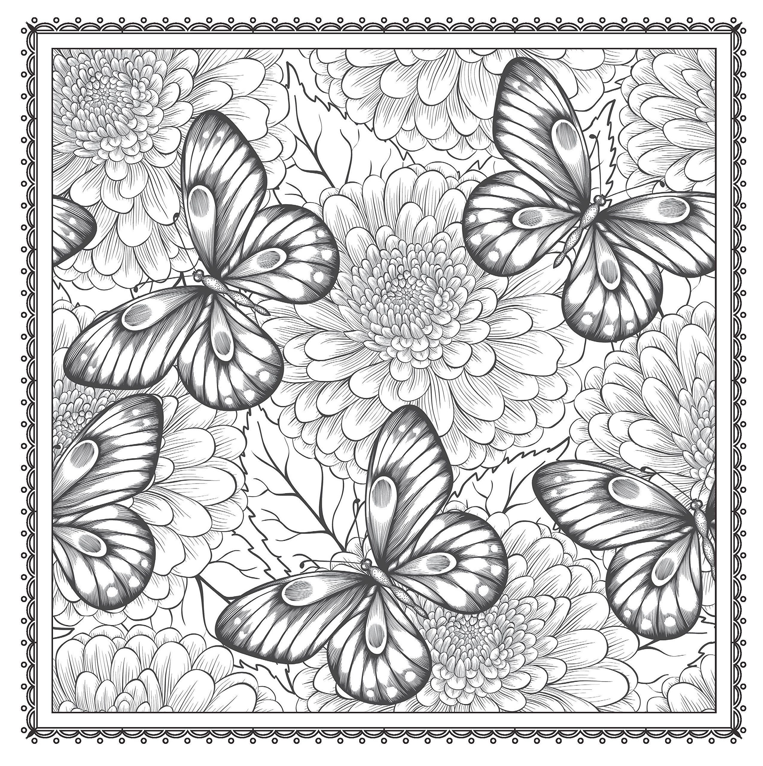 Floral Coloring Pages for Adults - Best Coloring Pages For Kids