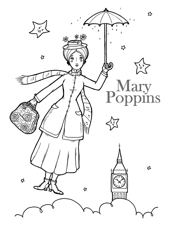 Mary Poppins Coloring Pages Best Coloring Pages For Kids