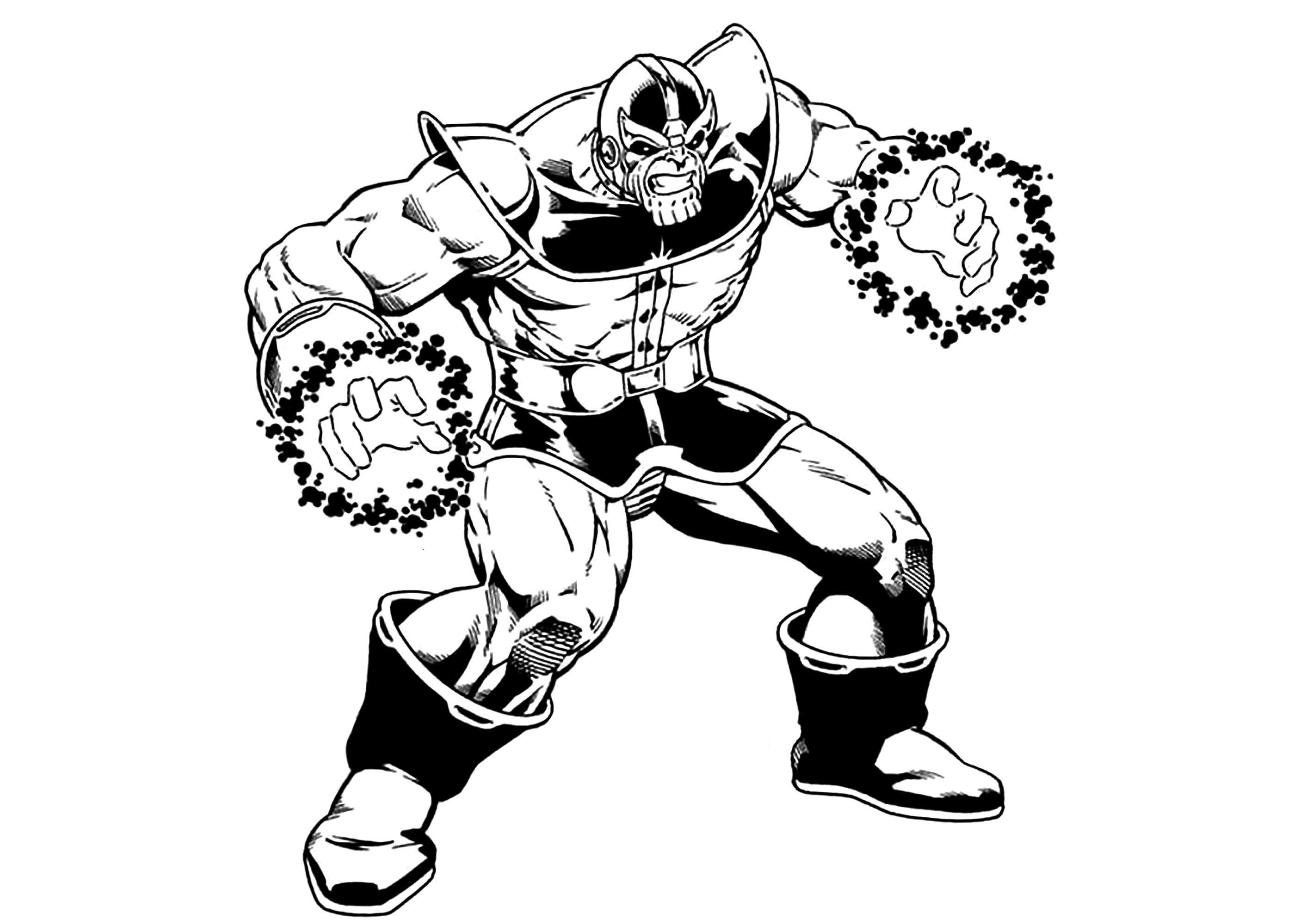 Thanos Coloring Pages - Best Coloring Pages For Kids