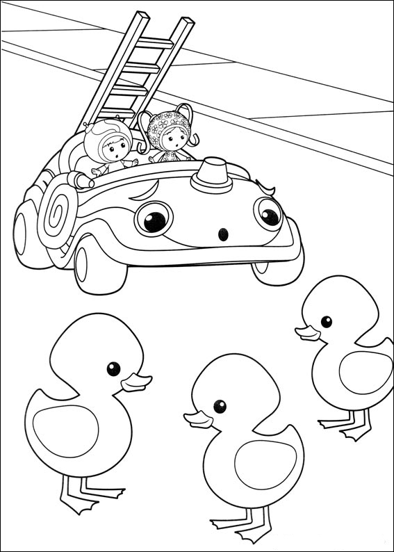 Cute Team Umizoomi Coloring Page