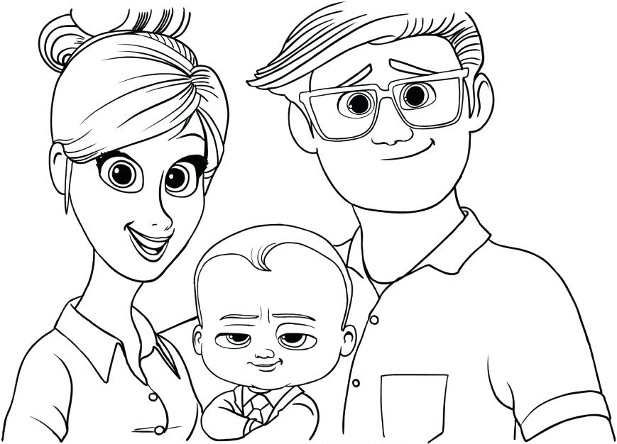 Dreamworks Boss Baby Coloring Pages