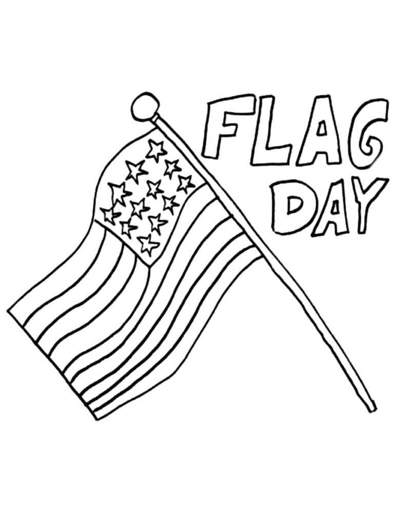 Flag Day Coloring Pages