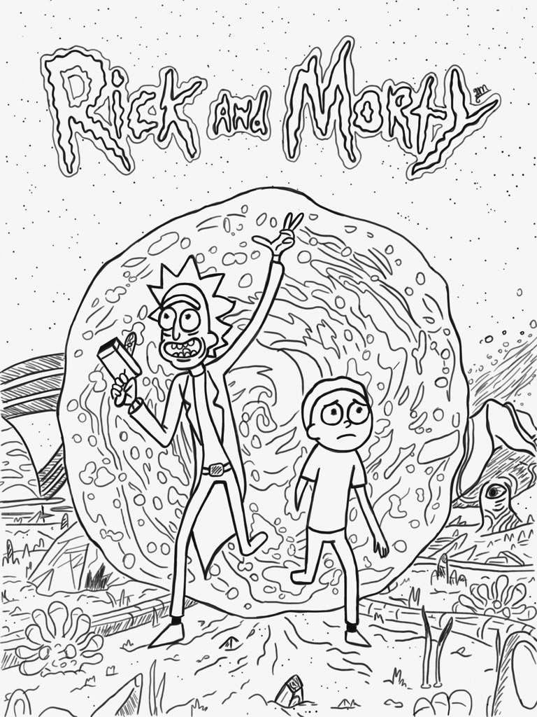 Free Rick and Morty Coloring Pages