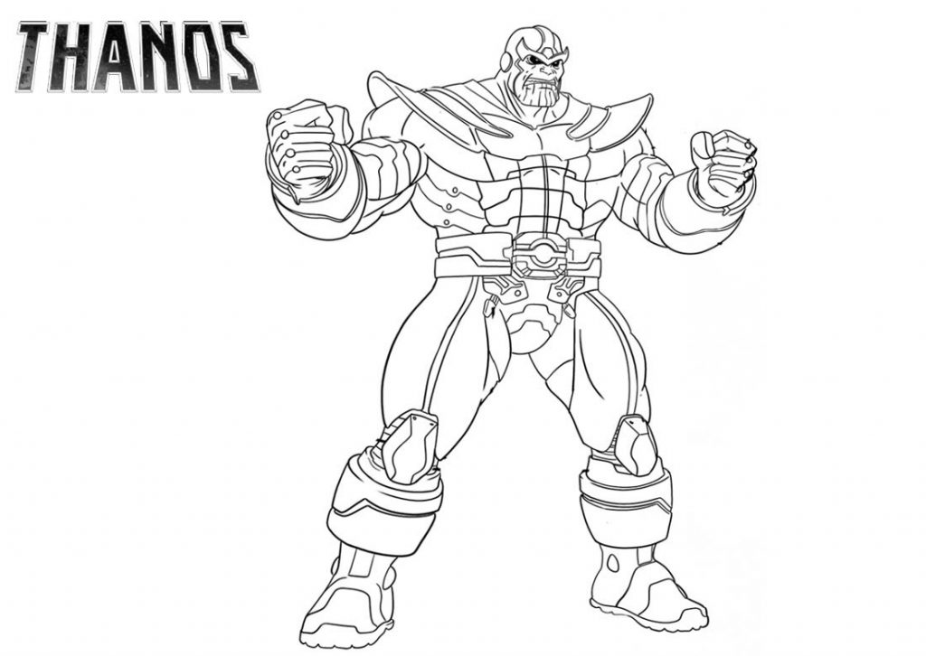 Free Thanos Coloring Pages
