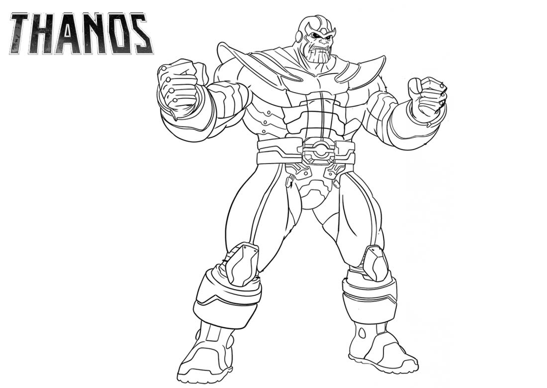 Thanos Coloring Pages - Best Coloring Pages For Kids