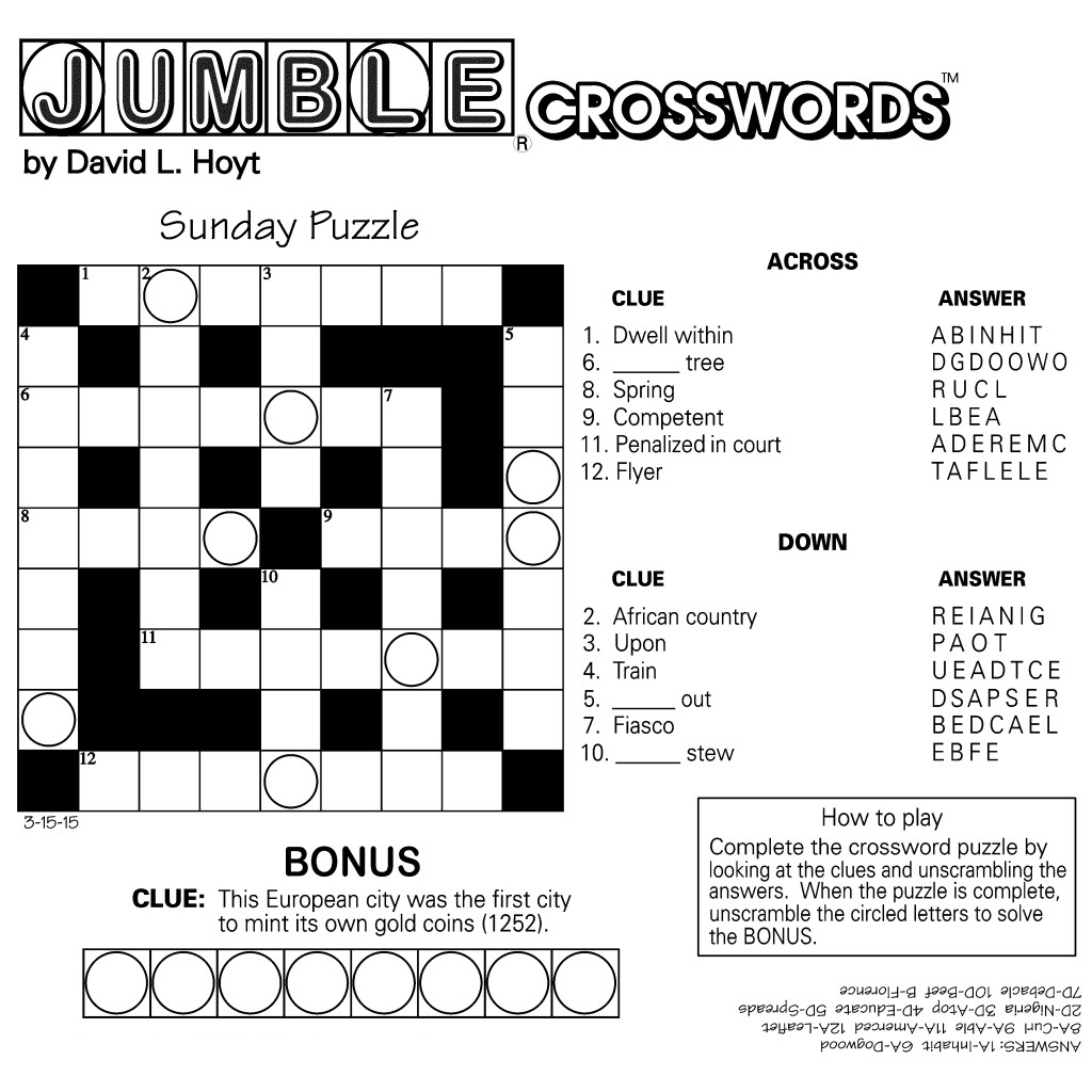 Download Crossword Puzzles for Adults - Best Coloring Pages For Kids