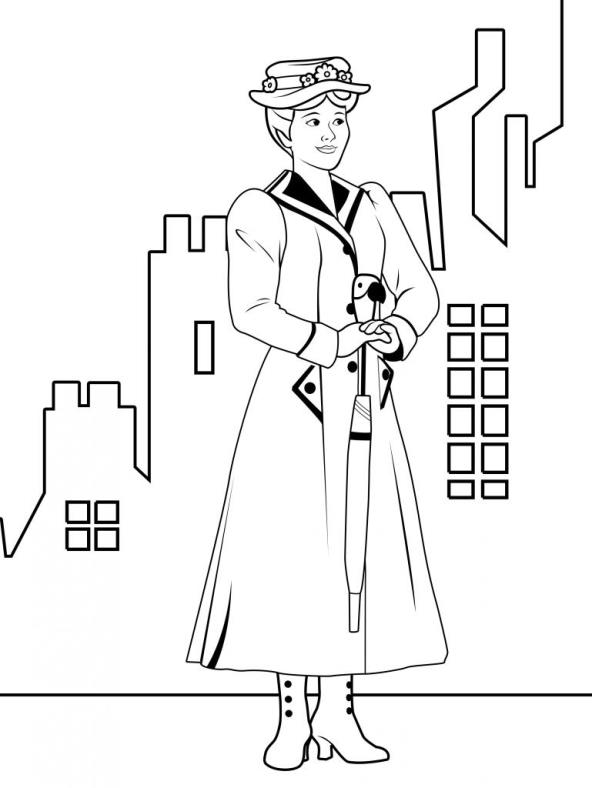 Mary Poppins Coloring Pages Best Coloring Pages For Kids