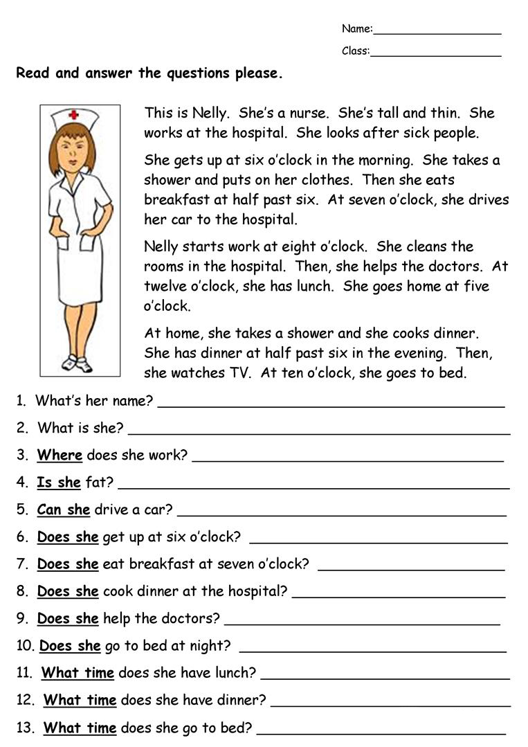 Reading Comprehension Worksheets - Best Coloring Pages For Kids