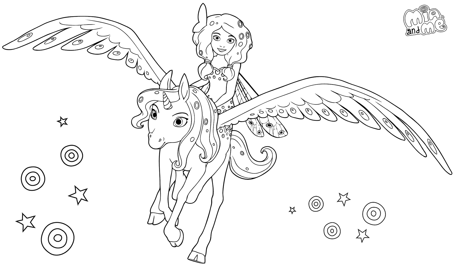 Mia And Me Coloring Pages Best Coloring Pages For Kids