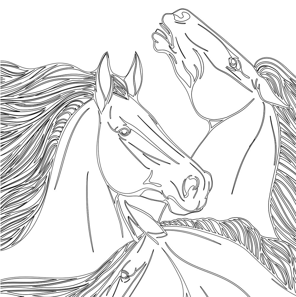 Horse Coloring Pages for Adults - Best Coloring Pages For Kids