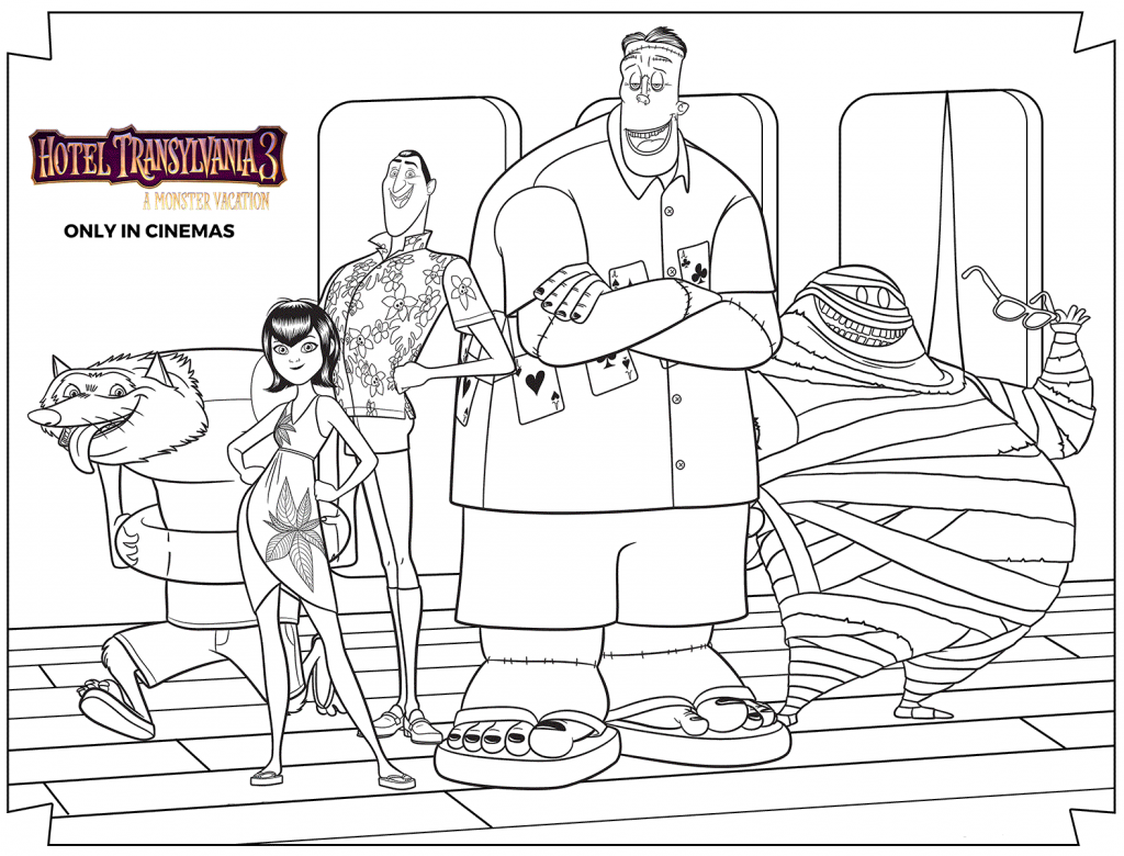 Printable Hotel Transylvania Coloring Pages