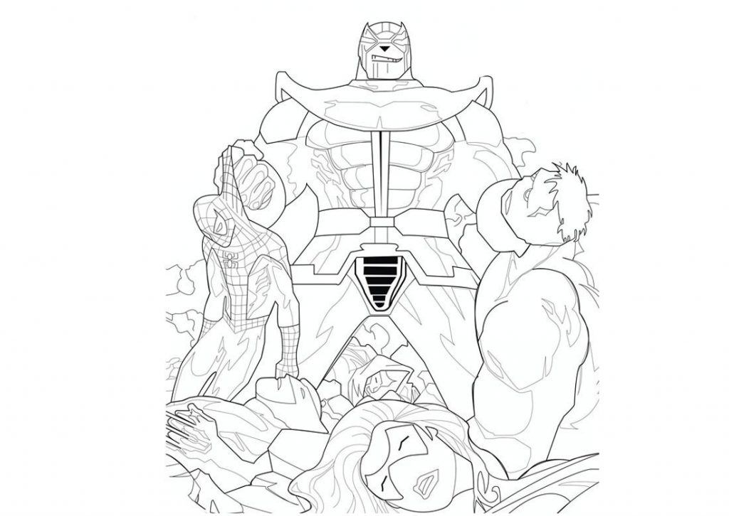 Thanos Coloring Pages - Best Coloring Pages For Kids