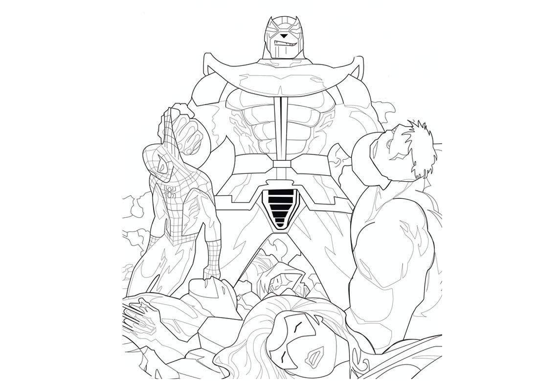 Thanos Coloring Pages Best Coloring Pages For Kids