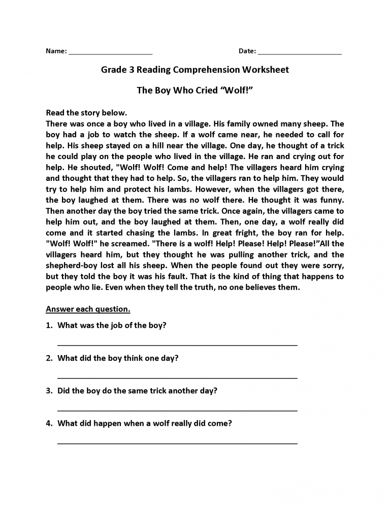 reading comprehension worksheets best coloring pages for