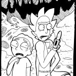 Rick and Morty Planet Coloring Pages