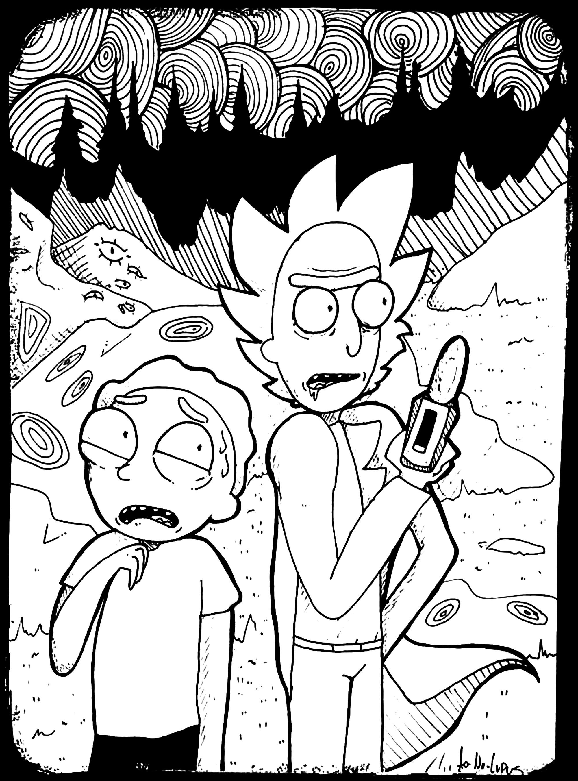 Rick And Morty Coloring Pages Best Coloring Pages For Kids