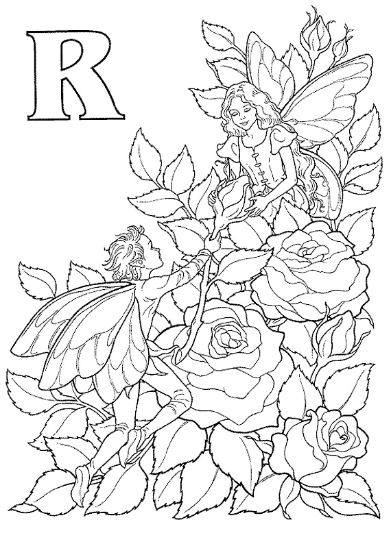 Rose June Birth Month Flower Coloring Page