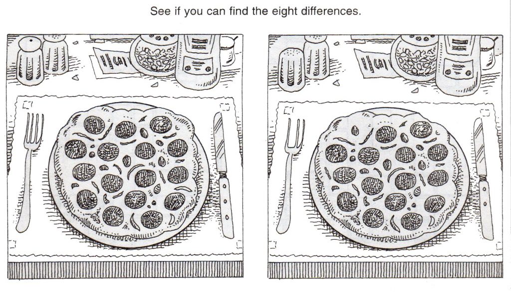 Spot the Difference Printable Game