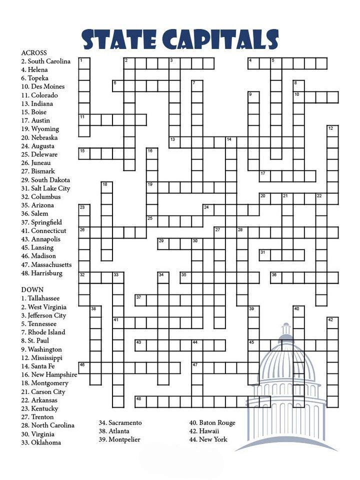 Crossword Puzzles for Adults - Best Coloring Pages For Kids