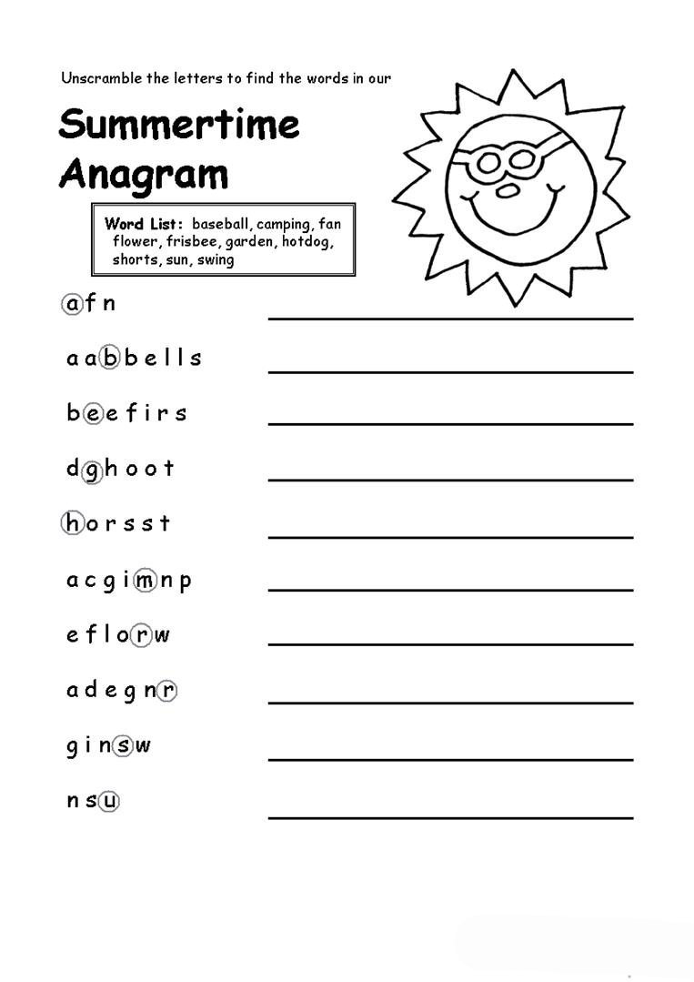 Summer Worksheets - Best Coloring Pages For Kids