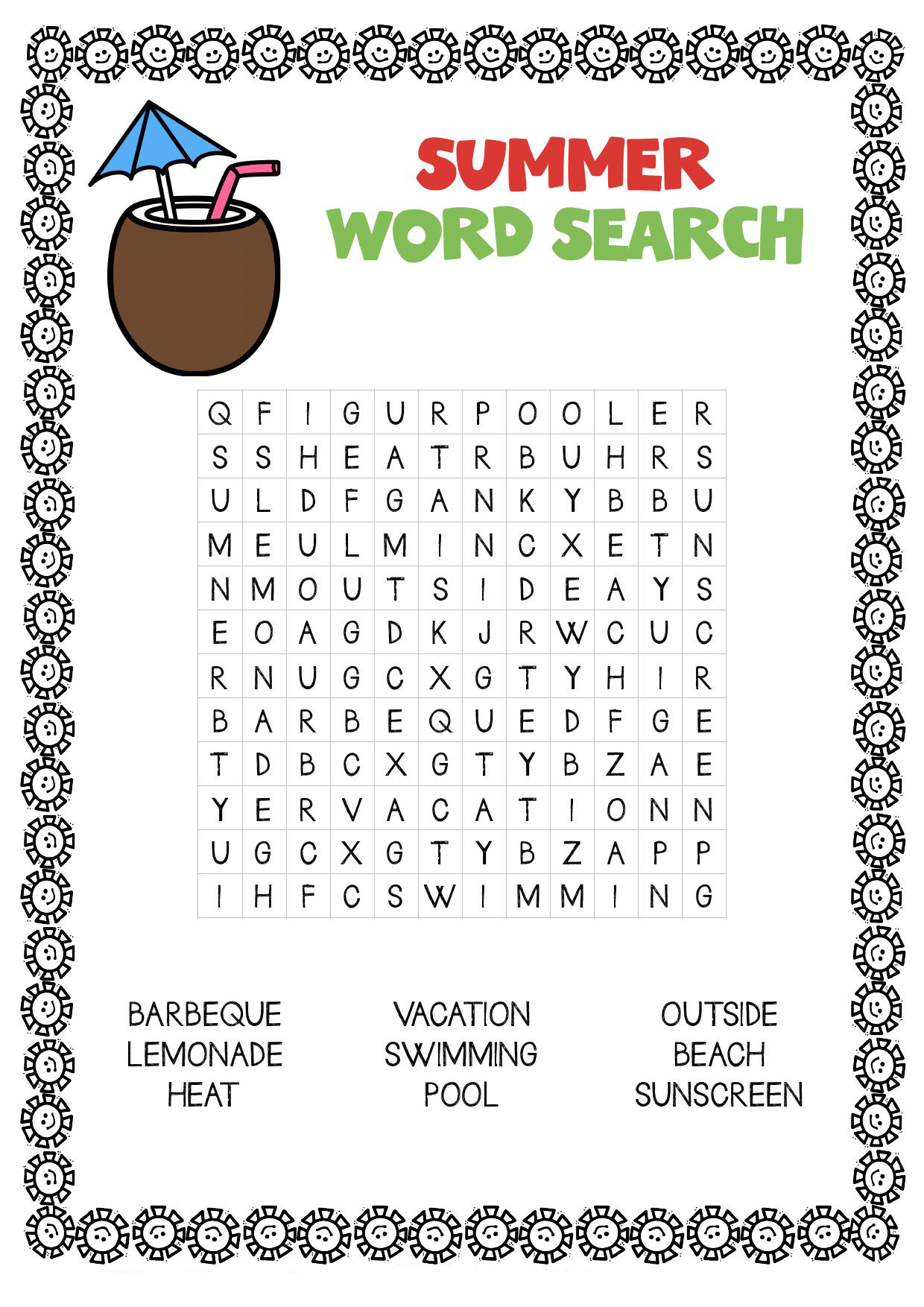Printable Cat Word Searches