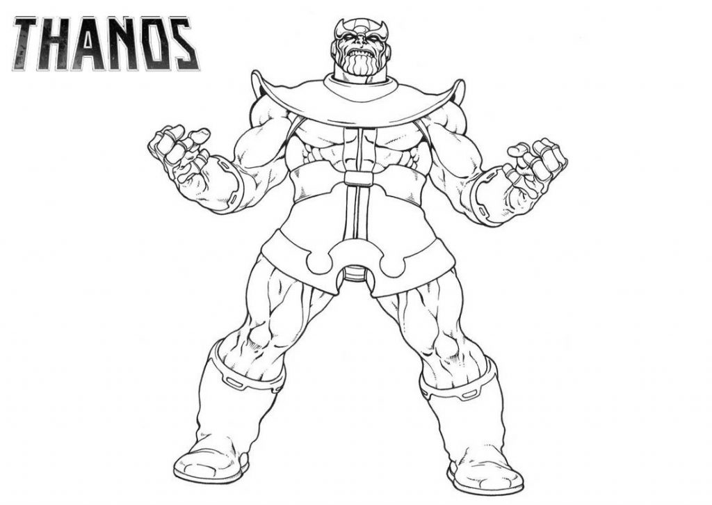 Thanos Coloring Pages