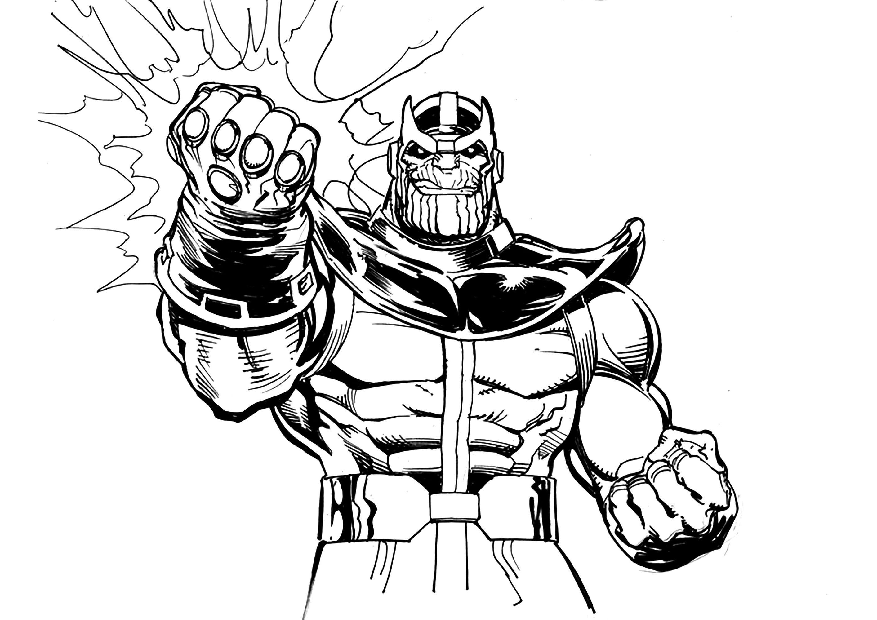 Download Thanos Coloring Pages - Best Coloring Pages For Kids