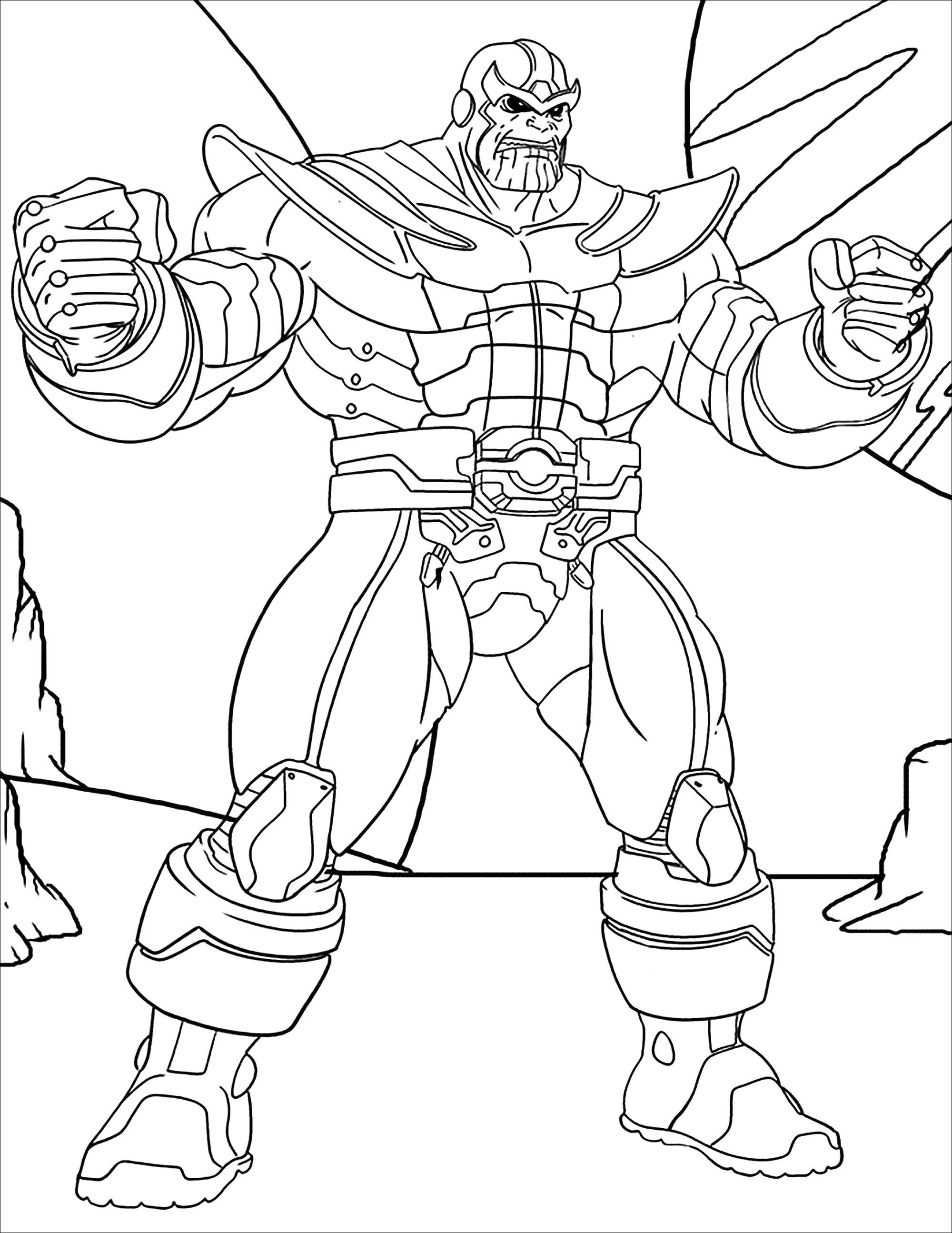 Thanos Coloring Pages - Best Coloring Pages For Kids