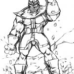 Thanos Sketch Coloring Pages