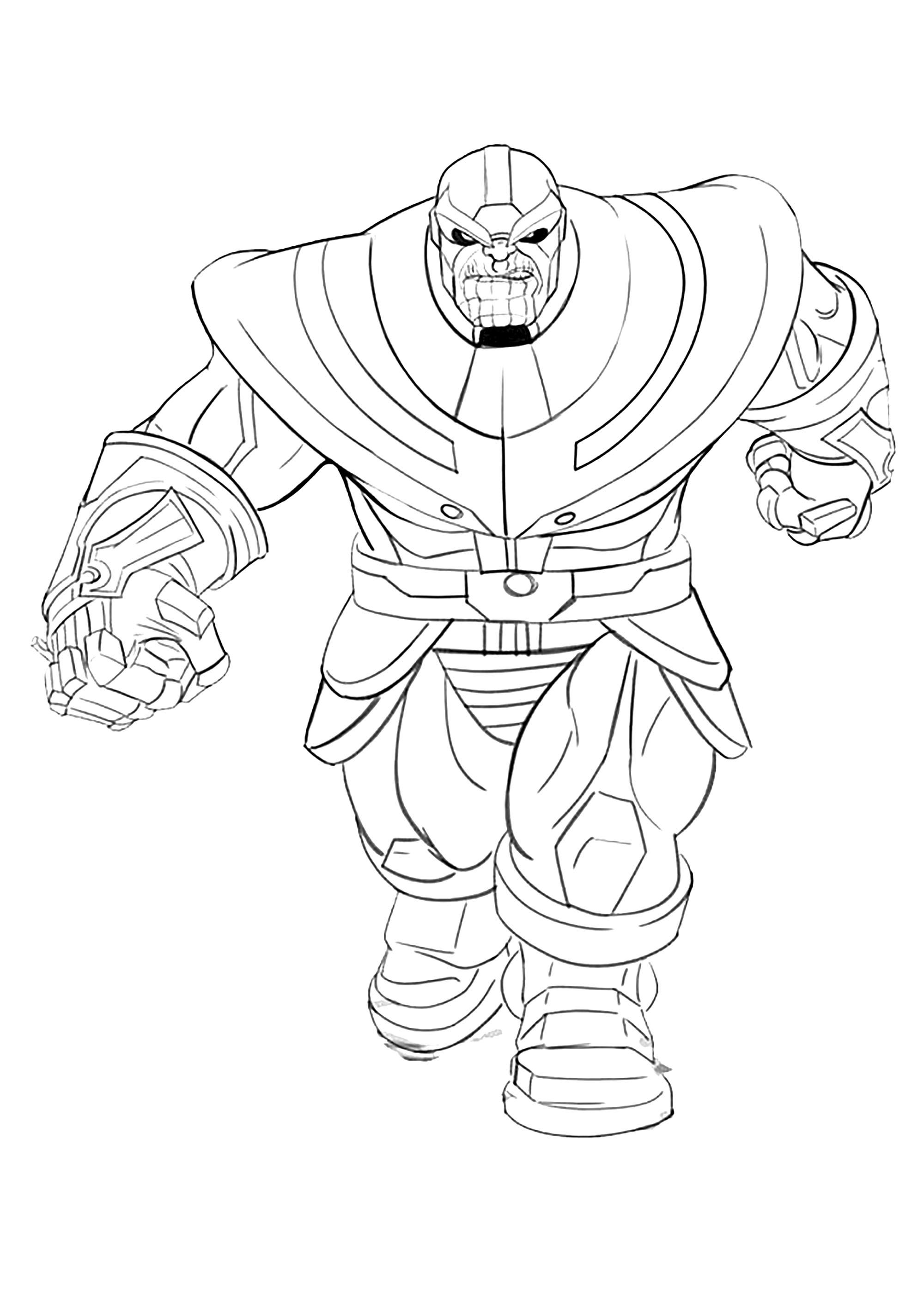 Thanos Coloring Pages Printable