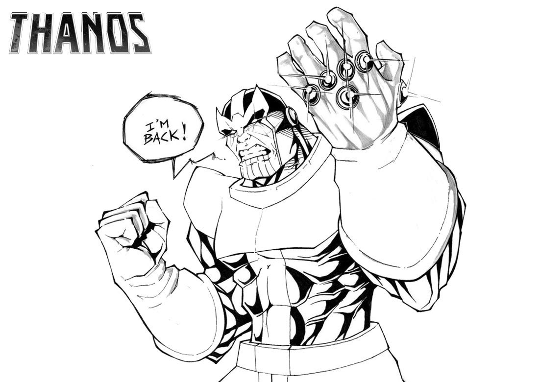 Thanos Coloring Pages - Best Coloring Pages For Kids