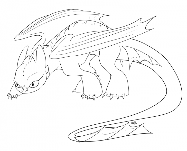 Toothless Coloring Pages - Best Coloring Pages For Kids