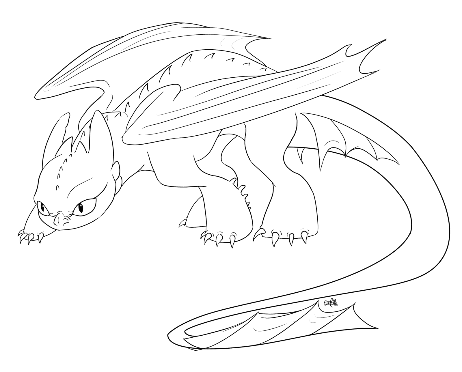 Download Toothless Coloring Pages - Best Coloring Pages For Kids