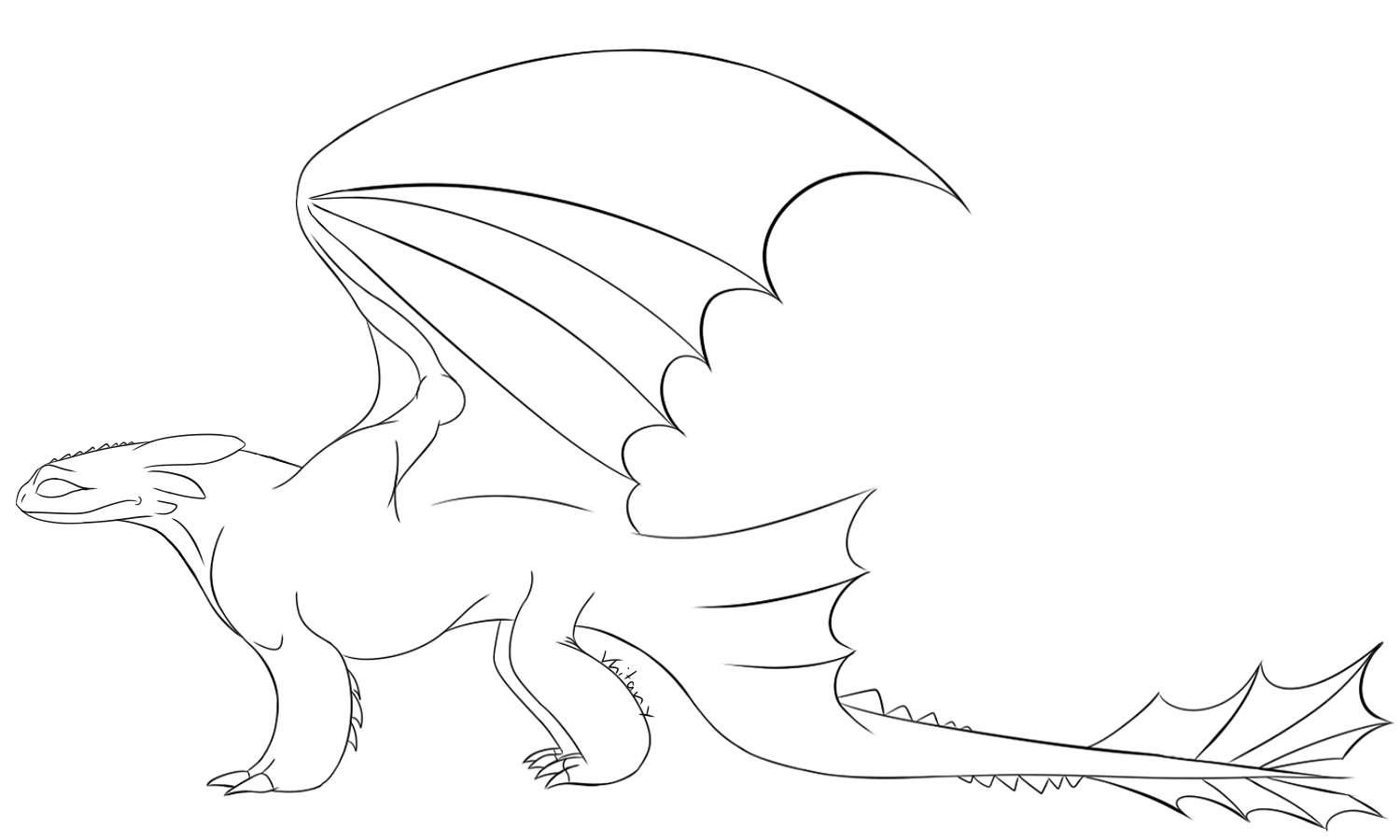 baby toothless coloring pages